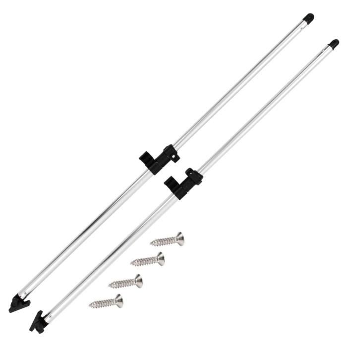 Support Poles for Bimini Tops - vidaXL - Aluminum - Length 66-110cm - Diameter 21.5/25mm