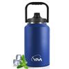 BOONSHAK Stainless Steel Ice Box Water Bottle Large Capacity Vacuum Insulation Keeps Cold and Warm for 24 Hours Ice Container Camping Outdoor Jug
