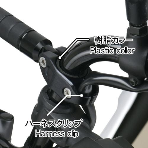 ZETA RACING Adjustable Mount Bar Handle Brace Type Maximum Use of Mounting Space with Dedicated Spacer Compatible with Bar Handles Without Braces (22.