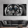 Black and White Tiger Head Painting Canvas Painting Mural Poster Wall Art Bedroom Living Room Modern Decorative Painting