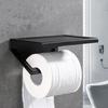 NEW Aluminum Bathroom Paper Mobile Phone Holder with Shelf Bathroom Toilet Paper Towel Rack Roll Hol