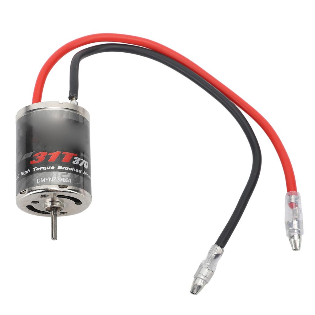 370 Brushed Motor 31T Low Noise Stainless Steel Large Torsion Universal Fit for Axial SCX24