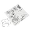 Clear Stamps  Carbon Steel Material Transparent Printing Appearance Decorative Reusable  Cutti