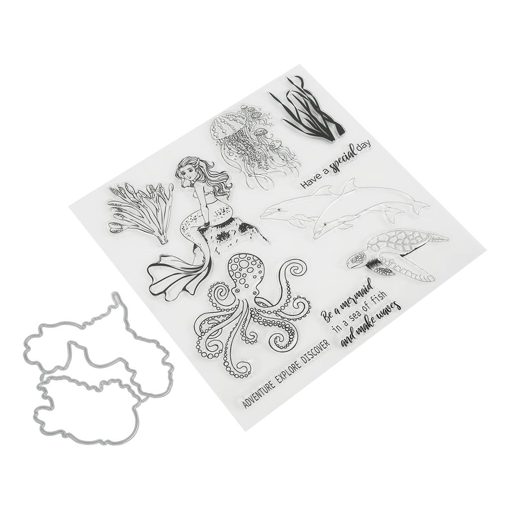 Clear Stamps  Carbon Steel Material Transparent Printing Appearance Decorative Reusable  Cutti