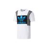 Adidas Originals Trefoil Graphic Print Crewneck T-Shirt Men Tops White BQ0914