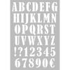 A4 Stencil - Artémio - Thick Capital Alphabet - Plastic - Interior Decoration - Mixed