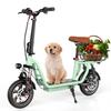 iScooter I12 City Commuting Electric Scooter 500W Motor 36V7.5Ah Battery 12 Inch Road Tires E-Scooter Outdoor Riding EScooter With Rear Basket