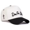 Unisex Letter Embroidery Side Cross Baseball Caps Outdoor Adjustable Spring and Autumn Casual Sunscreen Hat
