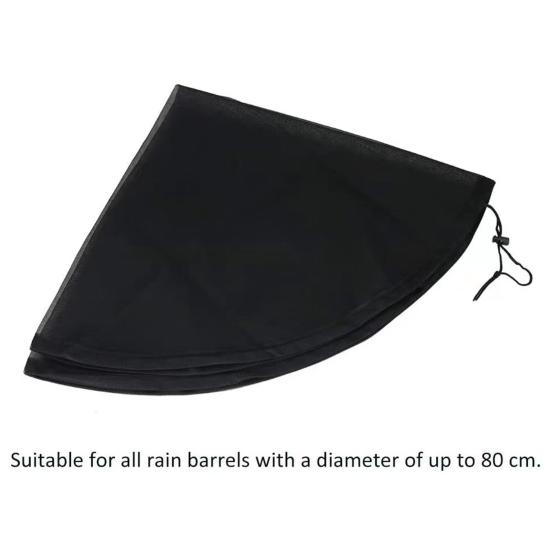 Rain Barrel Filter Drawstring Design Fine Mesh Dustproof Water Tank Mesh Screen Protects Rain Barrel Daily Use
