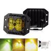 40W Driving Lamps Amber Strobe Off Road Lights Flush Mount LED Work Light for -Jeep-Wrangler Truck Tacoma ATV UTV