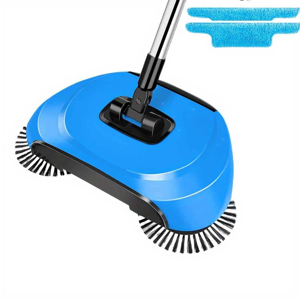 3-in-1 Multifunctional Hand-propelled Sweeper Vacuum Cleaner Hand-propelled Sweeper with 1/2/4 Rag To Clean the Sweeping Artifact Sweeper.
