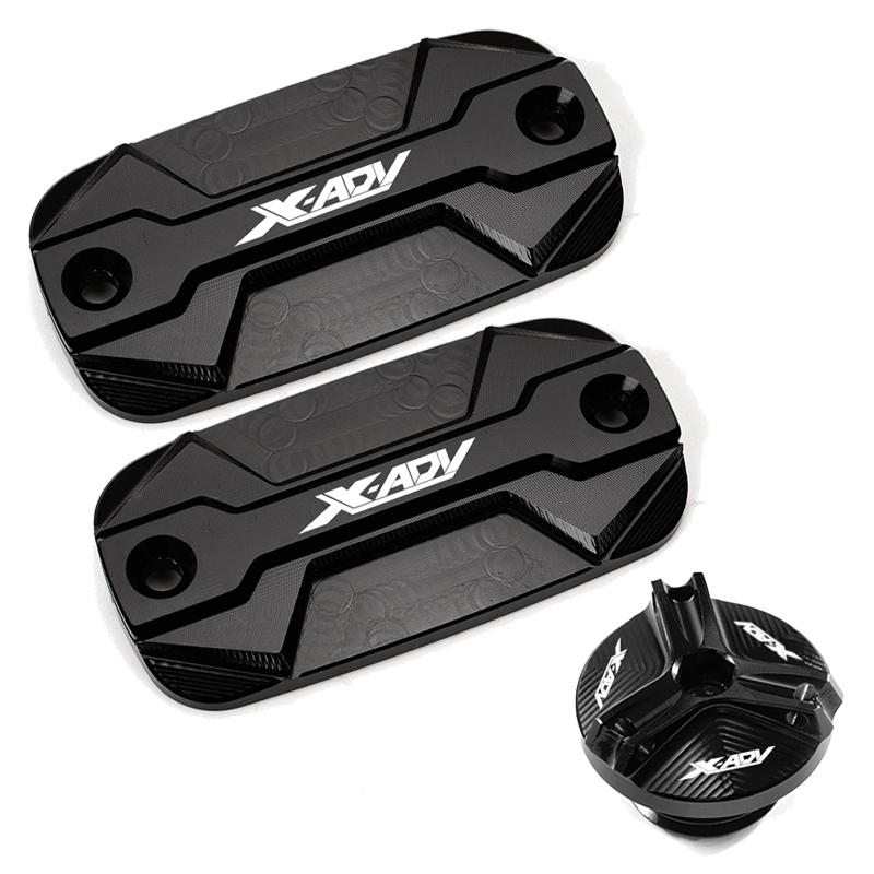 Motorcycle Brake Fluid Reservoir Cover & Engine Oil Filler Cap For HONDA XADV X-ADV X ADV 300 750 1000 2017-  2022
