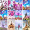 Diamond Painting Kit Eiffel Tower Pictures Of Rhinestones 5D DIY Diamond Embroidery Cross Stitch Landscape Wall Art