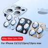 Camera Lens Metal Protector Glass For iPhone 15Pro 14 13 Pro Max 13 Mini Back Lens Cap On iPhone 14 Plus 13 12 Mini Protective Cases