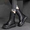 Winter Female Ankle Boots Artificial Leather Cotton Boots Thick-soled Padded Women Shoes Warm Snow Boots Female
