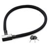 Daytona Motorcycle Bike Lock 15mm Stronger Wire Lock 1200mm Key Lock Type Silver 97664