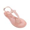 Fashion Summer Women's Jelly Sandals PVC Flat Bottom Outdoor Beach Casual Crystal Sandals Women Sandalias  Womenshoes Zapatos De Mujer