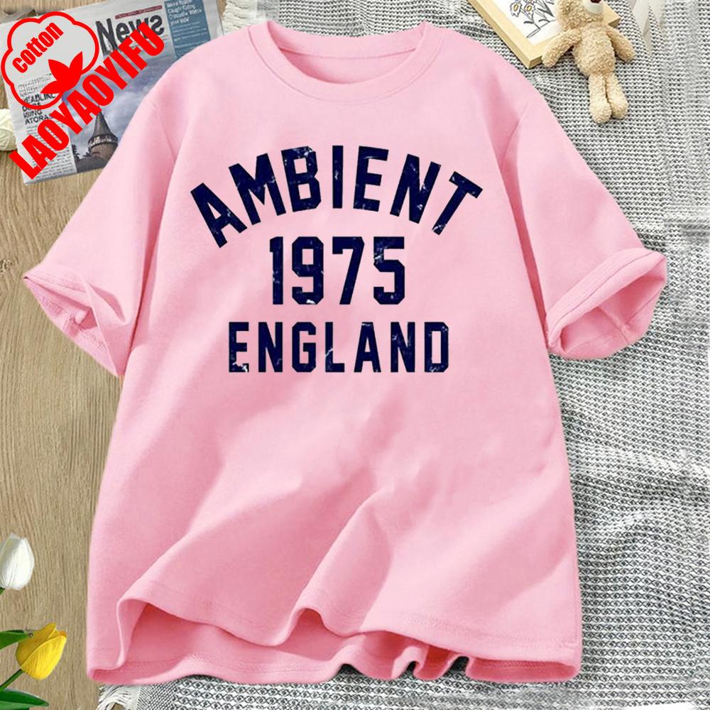 Ambient Music 1975 Brian Eno The Orb Synthesizer Best Seller Top Tee T Shirt Great for Running and Weekend Letter Clothes