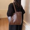 Premium Sense Retro Large-capacity Commuter Bag Women's New Autumn and Winter Versatile Shoulder Underarm Bag Tote Bag