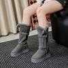 Suede Women's Shoes Two Wear Snow Boots Women's 2025 New Autumn and Winter Thick-soled Super Fire Short Boots Warm Snow Cotton