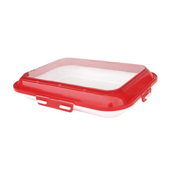 Food Preservation Tray with Vacuum Sealed Lid Stackable Reusable Food Storage Container Fridge Storage Case for Kitchen