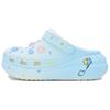 Crush Clog Hot Air Balloon Flight Diary EVA Exquisite Cute Personality Hole Shoes Unisex White Blue