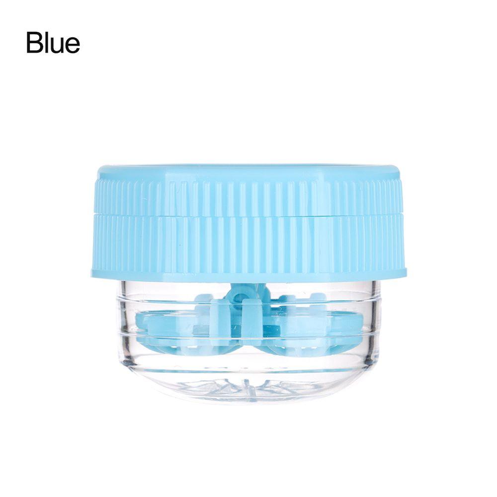 1PC Contact Lens Cleaner Case Portable Manually Rotatable Contact Lens Case Plastic Container Storage Holder Eyewear Accessories