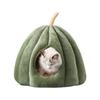 Enclosed Cat Nest Winter Warm Cat Bed Pumpkin Shape Pet Sleeping House for Cats Comfortable Washable Cat Sleeping Bed Pet Supply