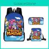 Singing Monsters My Childrens School Bag Three Piece Suit Suitable Gift For