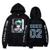 Anime My Hero Academy Midoriya Izuku DEKU Men's/Women's Hoodie Long Sleeve Loose Relaxed Sweatshirt Unisex Street Top
