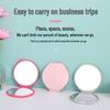 Compact Double-Sided Folding Makeup Mirror | Handheld, Portable, and Customizable