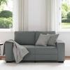 VidaXL 2-seater Sofa Dark Grey 120 Cm Fabric, Sofa, 2-seater Sofa, Fabric Sofa, Divan, Two-seater Sofa, 4105157