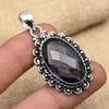 Spectacular Iolite Gemstone Handmade 925 Solid Sterling Silver Jewelry Superb Pendant For Women