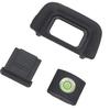 Camera Eyepiece Eyecup 22mm Viewfinder Eyecup with Hot Shoe Cover and Level Replacement for Nikon D5200 D5100 D3100