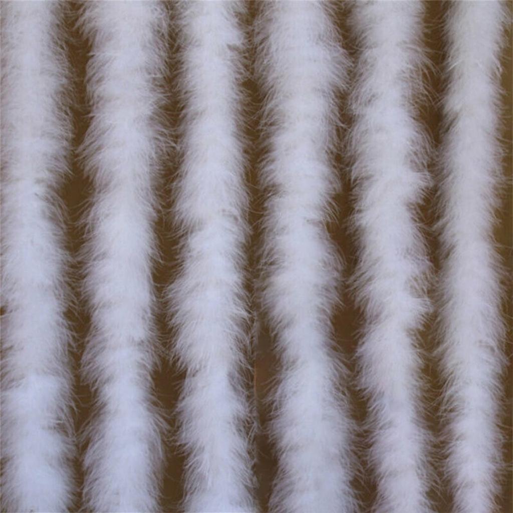 5-Pack Christmas Tree Decoration Feather Strips Christmas Wedding New Year Decoration Christmas Plush Color Strips 2M