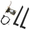 Wireless WiFi 6 PCIE Card with 2 Antenna 1800Mbps 2.4Ghz 5Ghz Support MU MIMO Bluetooth 5.2 Wireless Network Card for