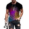 Summer Fashion Colored Spots Men's T-shirt 3D Trend Personality Hip Hop Streetwear Leisure Harajuku O-neck Short Sleeve Tees Top