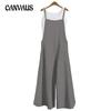 Plus Size Summer Women's Loose One-piece Wide-legged Pants Casual Jumpsuit