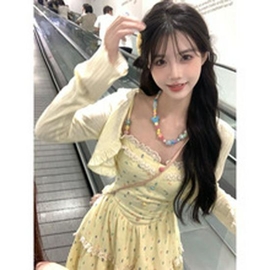 Women's White French Beach V-Neck Spaghetti Strap Maxi Dress