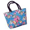 Newest Rose Flower Printed Women Canvas Big Capacity Shopping Handbag Tote Shoulder Bag