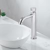 Brass Chrome Finish Delayed Basin Faucet Hotel Public Toilet Bathroom Basin Cold Faucet Delay Push Button Basin Sink Tap