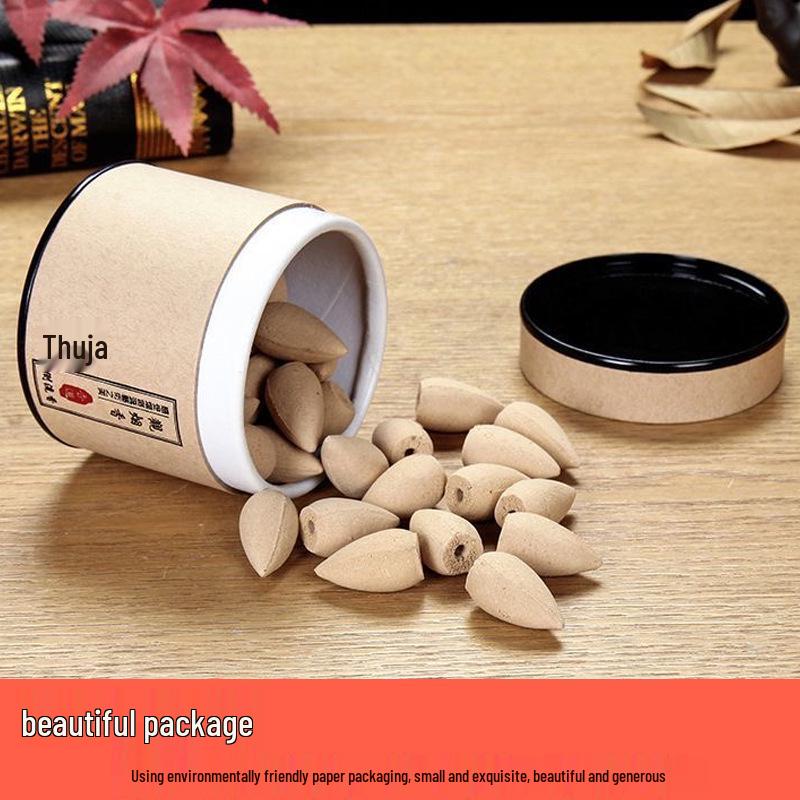 Натуральный обратный поток благовоний: Аромат полыни и сандала, комнатная бытовая башня с освежающим агаровым деревом.