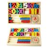 Educational Wooden Toys For Kids Digital Learning Digital Box Wooden Building Blocks Puzzle Toys 