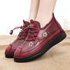 Mom Leather Fur Moccasins Women Sport Sneaker for Elderly Female Soft Warm Comfortable