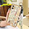 Back Cover Protective Phone Case For Cubot Note21 Cartoon Dirt-resistant Lanyard Anti-knock Wristband Ring Kickstand