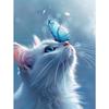 5d DIY Diamond Painting Cross Stitch Animals Cat and Butterfly Diamond Embroidery Mosaic Round Drill Home Decor Crafts