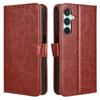 For Samsung Galaxy M35 5G Wallet Case Crazy Horse Texture Leather Stand Phone Cover