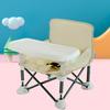 Baby Outdoor Beach Chair with Non-Slip Pads High Stability Strong Load-bearing Portable Compact Folding Chair Kids Infant Dinner Table