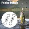 Bearing Barrel Rolling Swivels Fishing Connector Solid Ring Fishing Rolling Swivel Connector