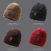 Beanie Knitted Cap Hat Winter Protection Solid Color Caps Outdoor Gift Unisex